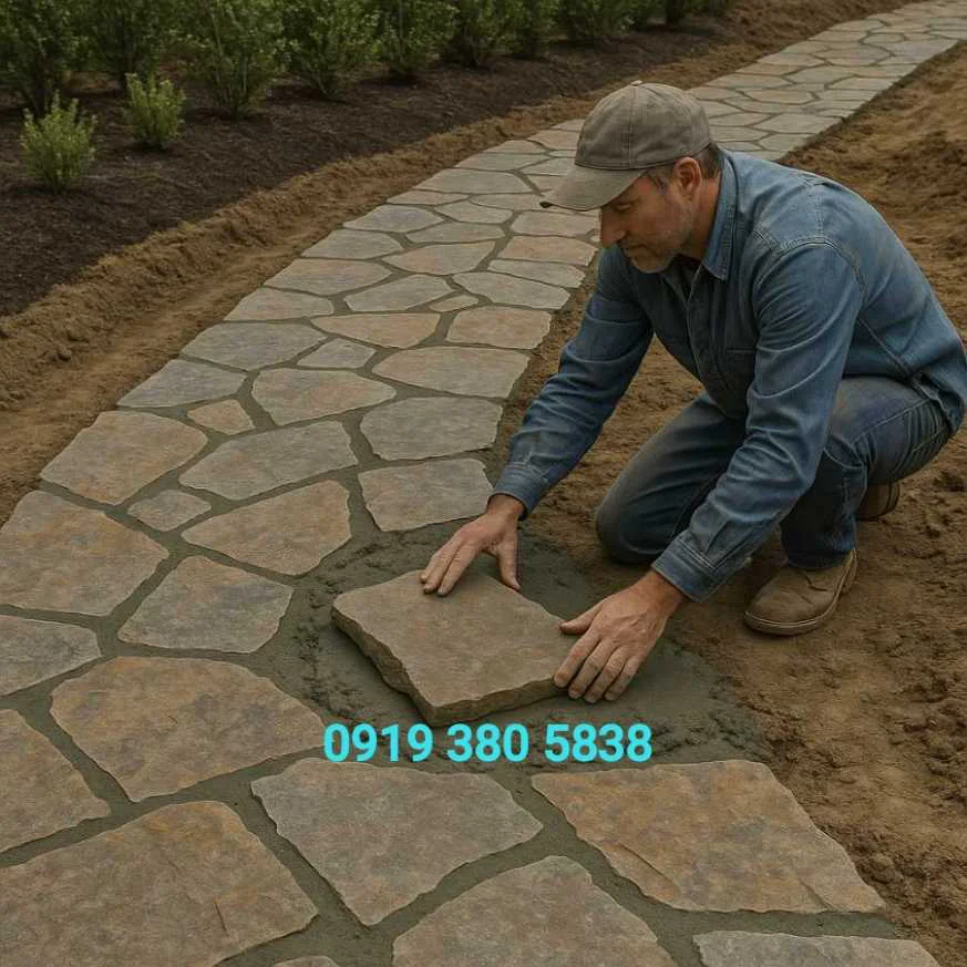 طرح‌های مختلف سنگفرش (هندسی، طبیعی، ترکیبی)